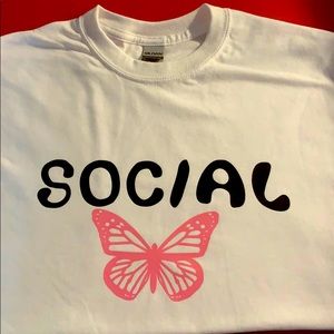 Social butterfly shirt